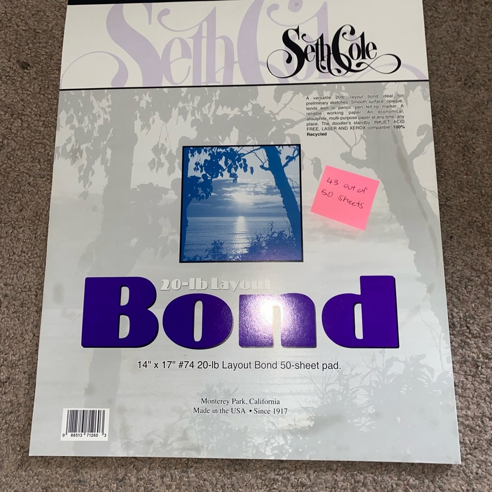 Bond Sketch Paper